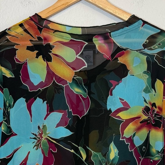 Soft Surroundings Multicolor Floral Blouse - Picture 6 of 8